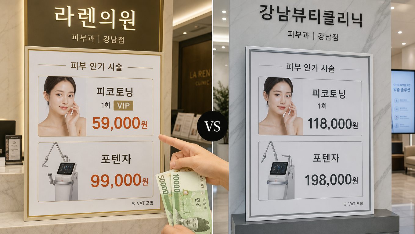 강남 여드름 피부과 비용은 클리닉마다 얼마나 차이 날까